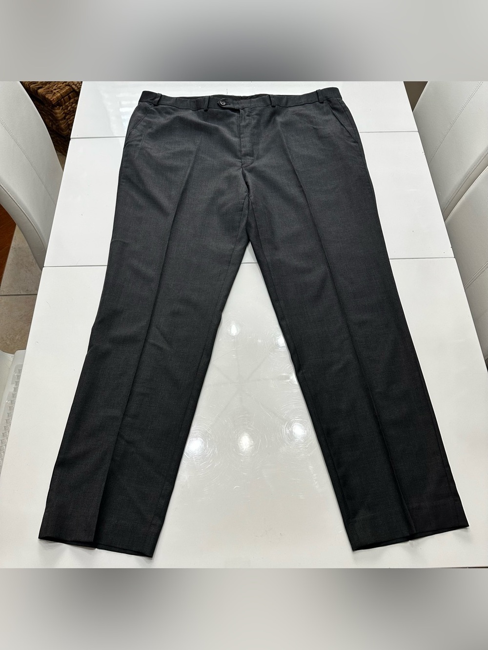 Men's Classic Dress Pants in Charcoal Gray LAUREN Ralph Lauren 42x32